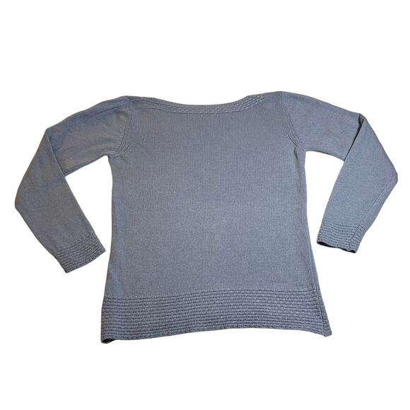 Benedetta B. Boat Neck Pullover Sweater Size L Lightweight Classic Wool Blend - Picture 2 of 8